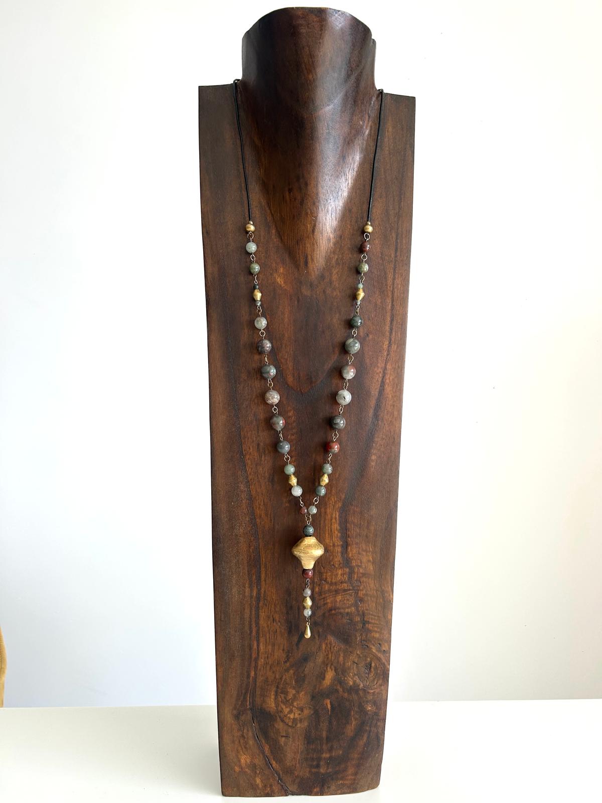 Zoune Bijoux Sautoir Sautoir Grelot Agathe Sang