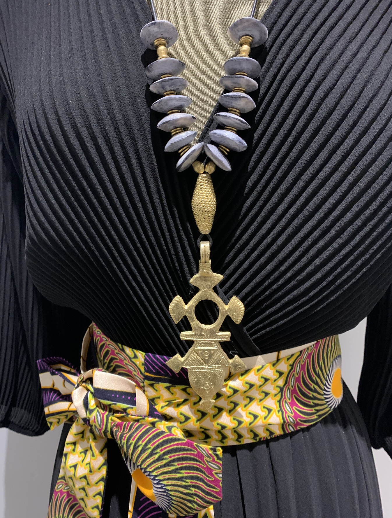 Zoune Bijoux Sautoir Agades Gris