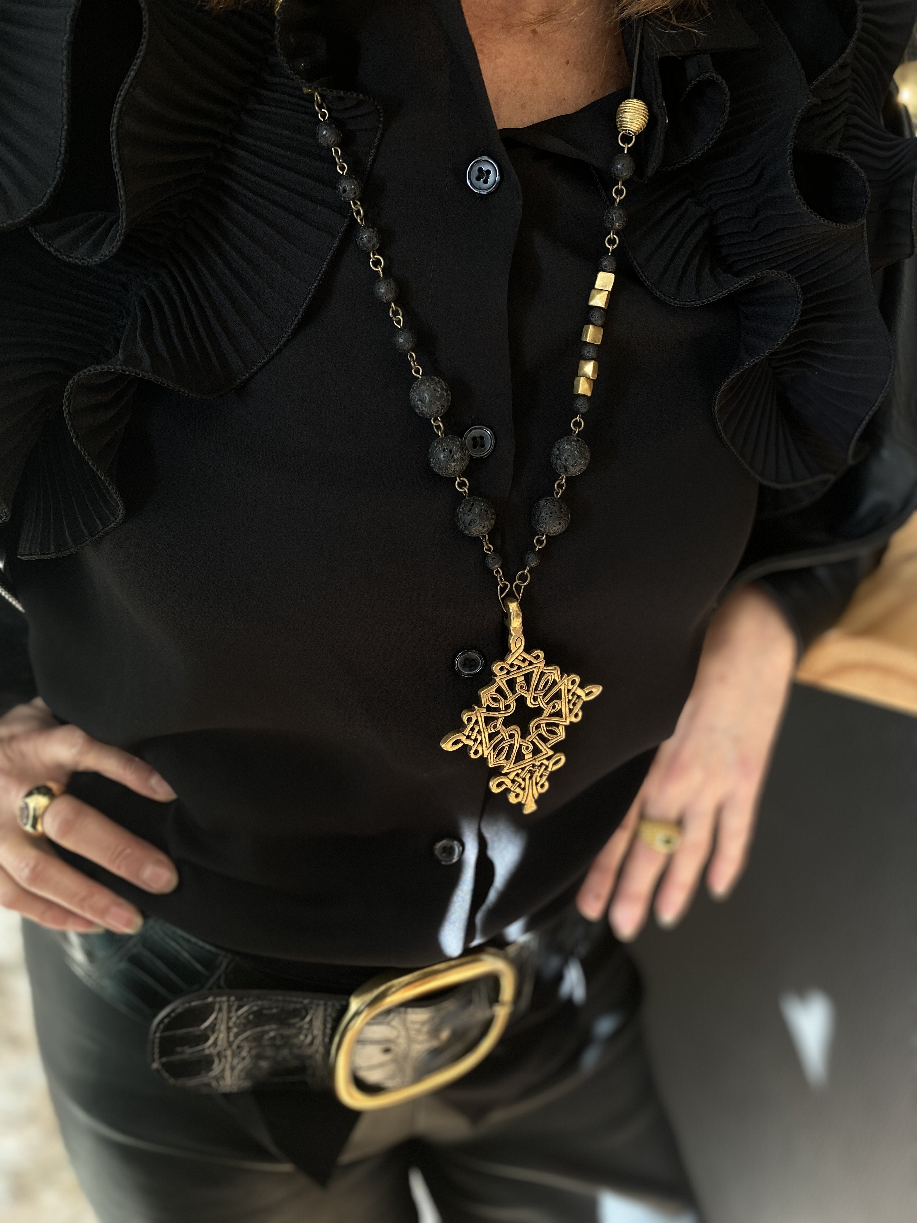 Zoune Bijoux Sautoir New Sand Lave