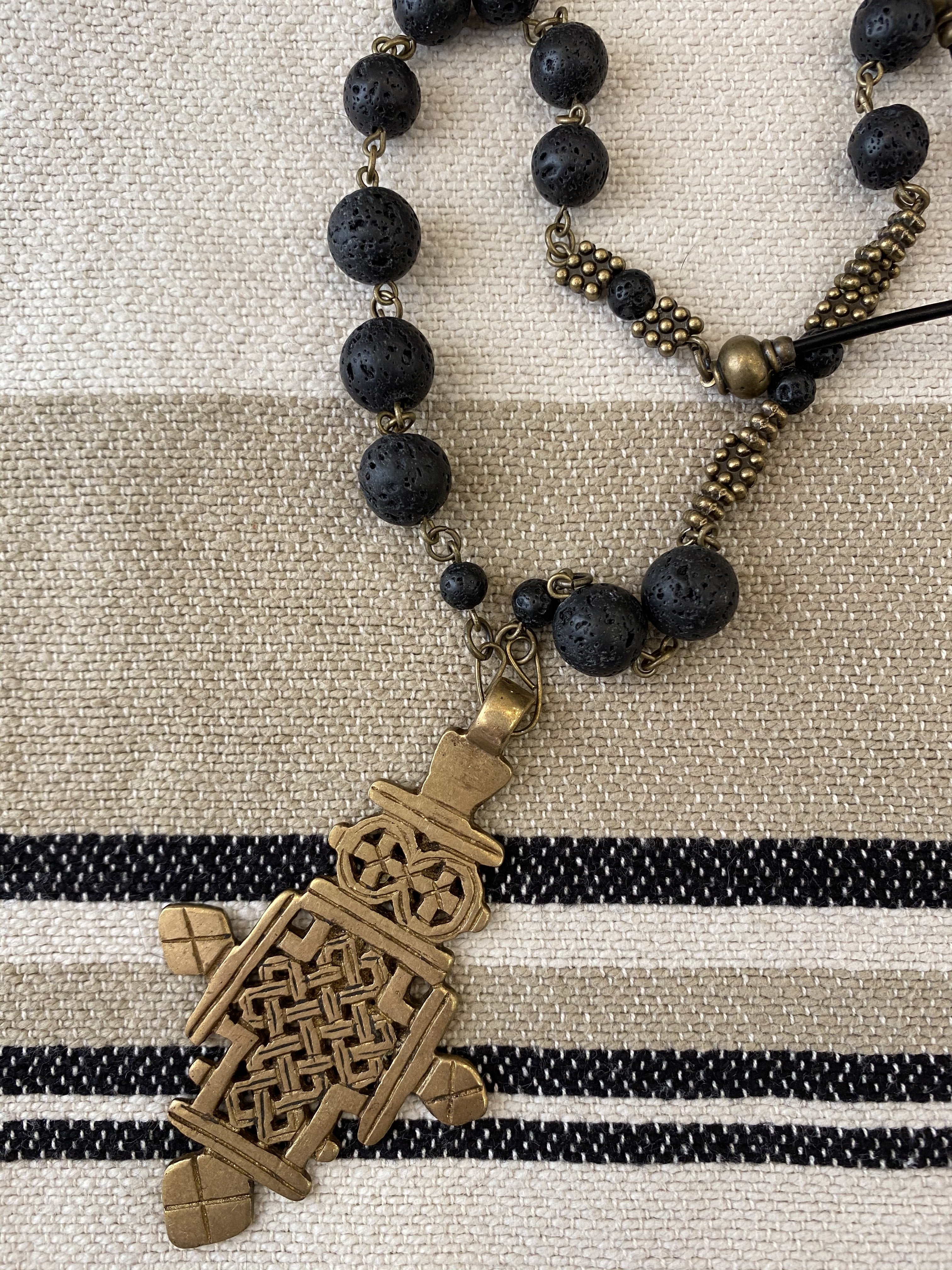 Zoune Bijoux Sautoir Petit Moucharabieh Lave