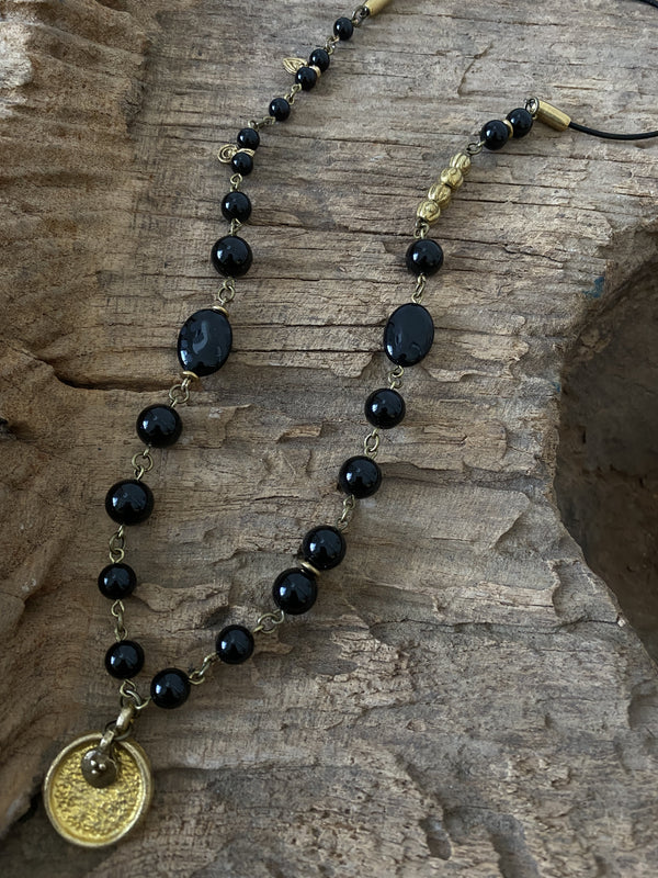 Zoune Bijoux Collier Infini Onyx Collier