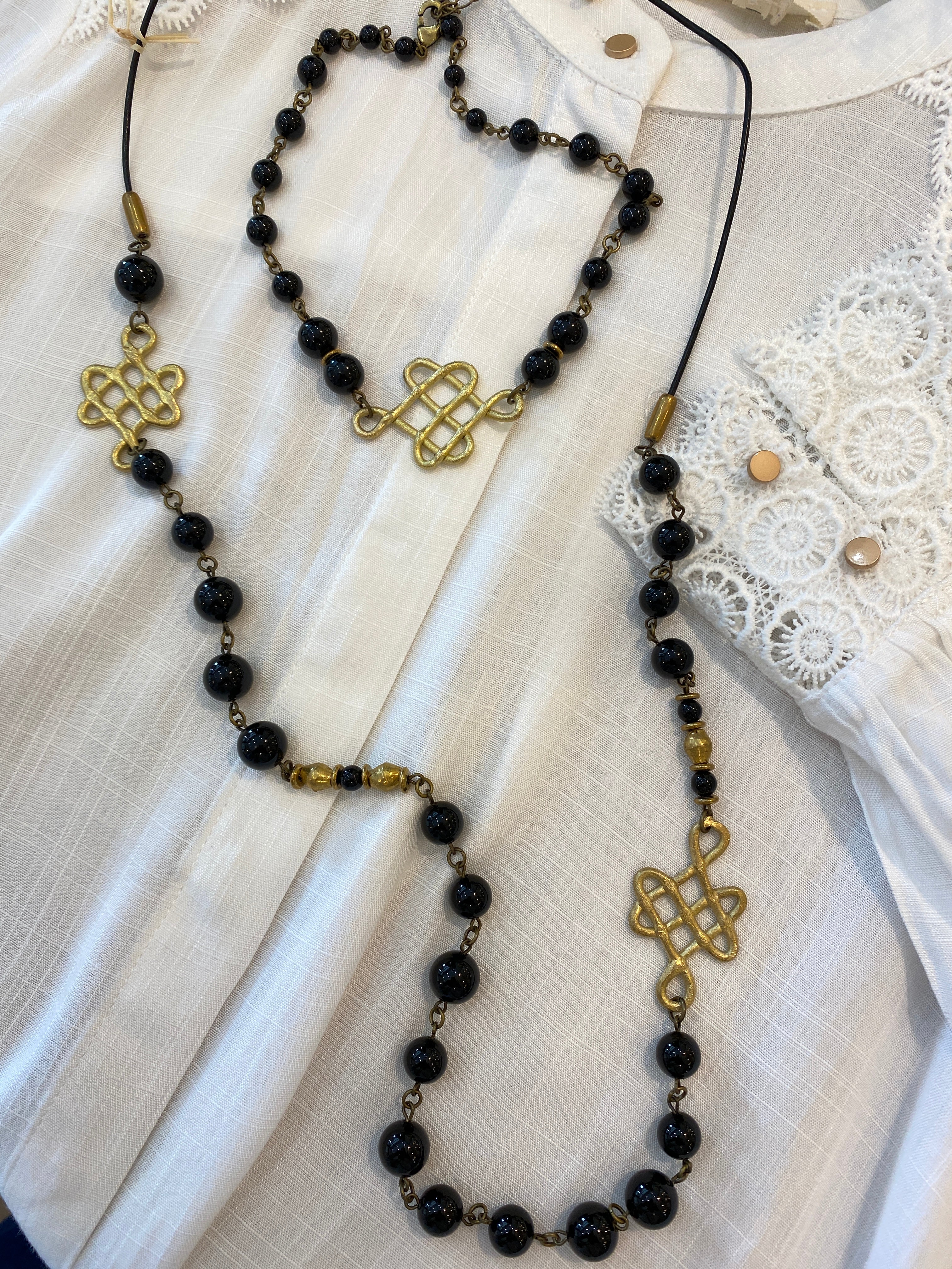 Zoune Bijoux Nayo Onyx ras de cou