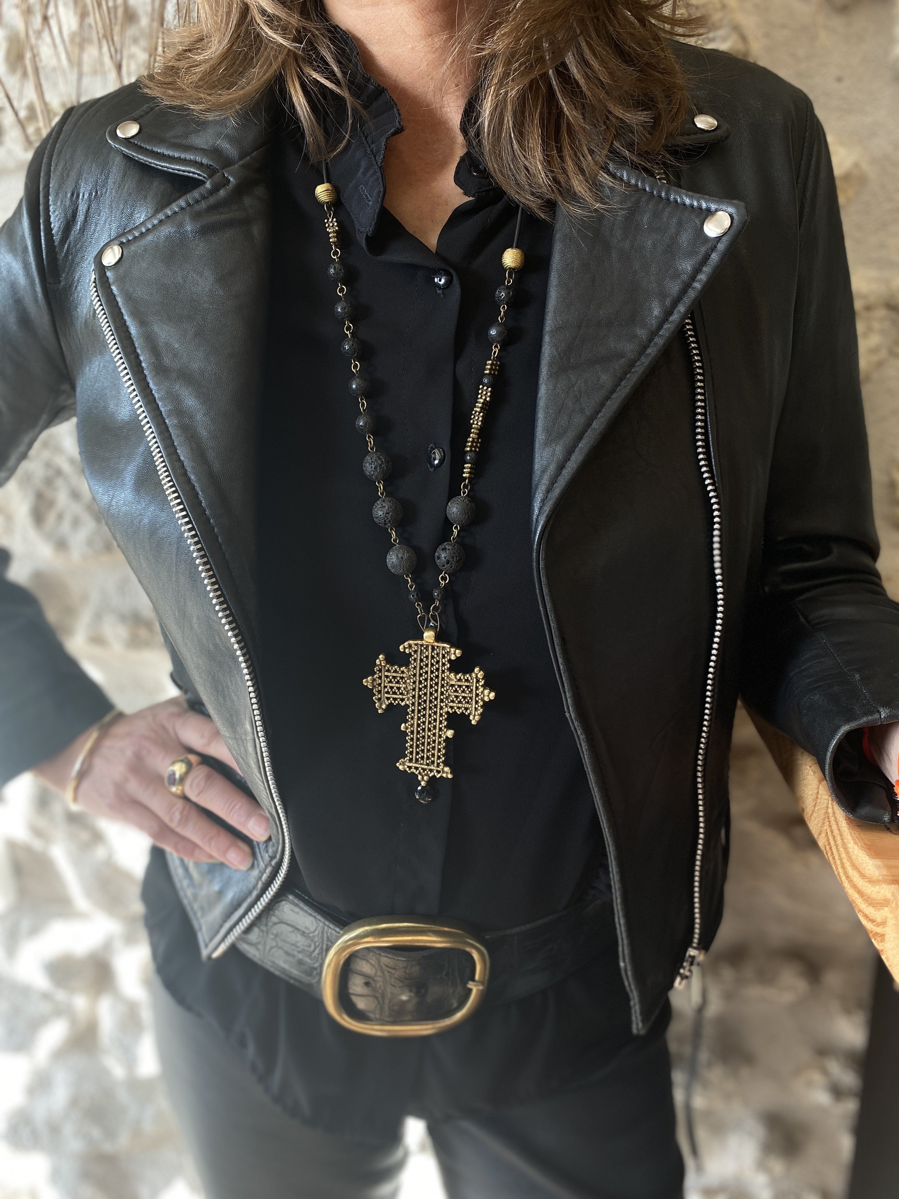 Zoune Bijoux Sautoir Madonna Lave