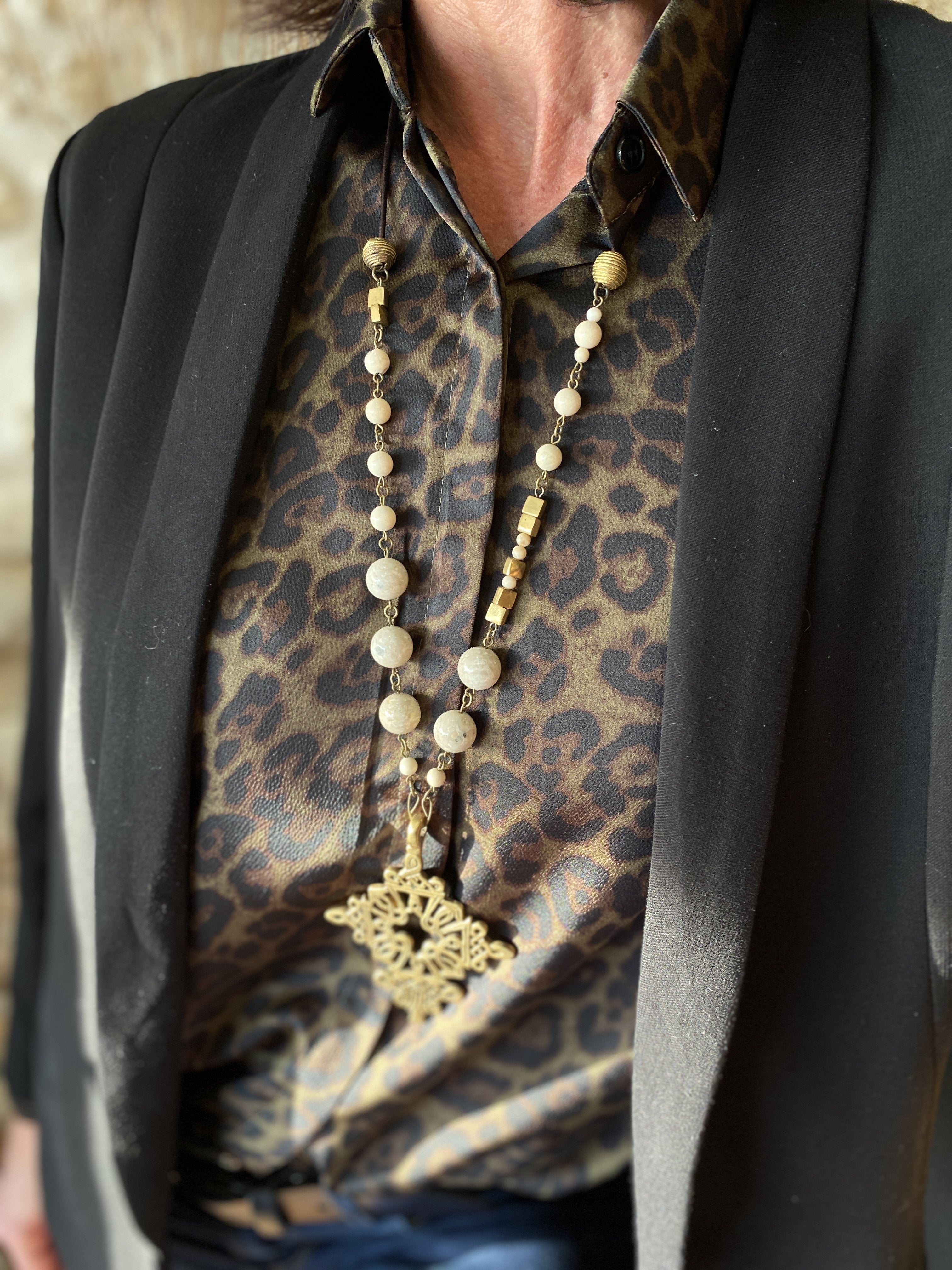 Zoune Bijoux Sautoir New Sand River